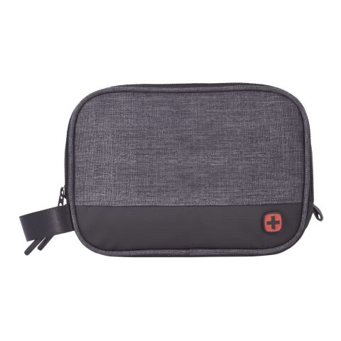 Wenger RPET Dual Compartment Dopp Kit Charcoal | No Imprint | not available | not available