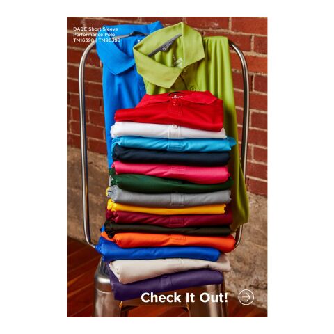 Men&#039;s DADE Short Sleeve Polo Standard | Yellow | 4XL | No Imprint | not available | not available