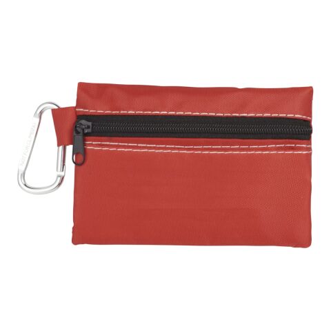 Zippered 20-Piece First Aid Pouch Red | No Imprint | not available | not available