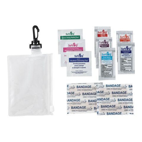 On The Go 12-Piece First Aid Pack Clear | No Imprint | not available | not available