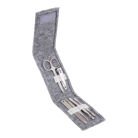The Goods Recycled Felt 6-Piece Manicure Set Charcoal | No Imprint | not available | not available