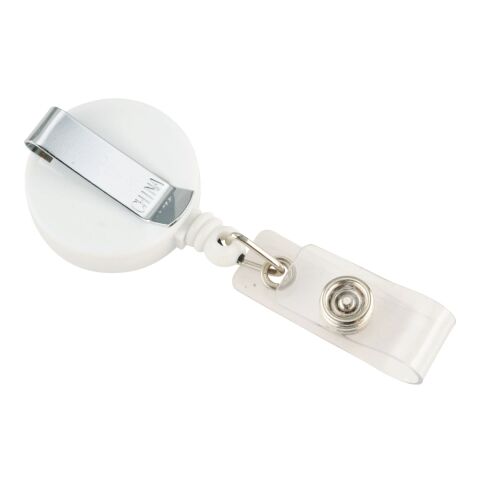 Round Badge Holder White | No Imprint | not available