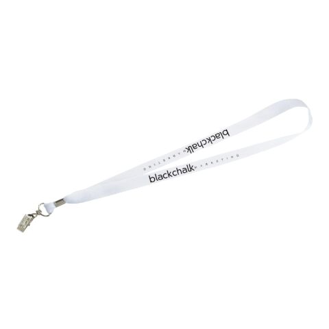 Lanyard with Bulldog Clip White | No Imprint | not available | not available