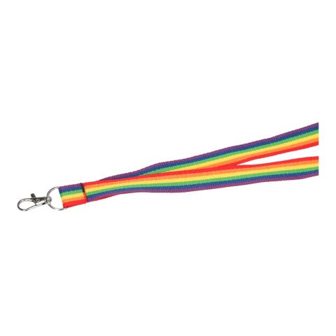 Recycled Polyester Rainbow Lanyard Neon Pink | No Imprint | not available | not available