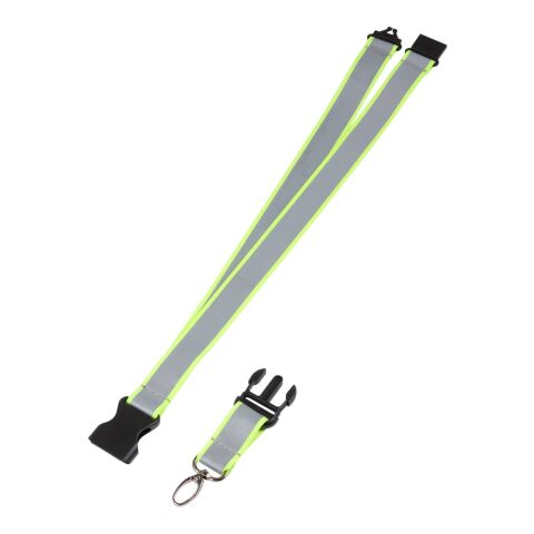 Recycled Polyester Reflective Lanyard Yellow | No Imprint | not available | not available