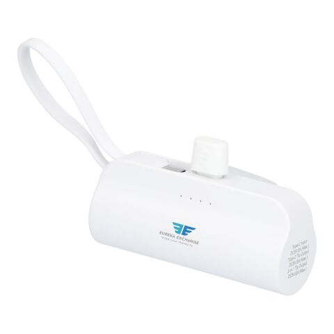 Hue 5000 mAh Power Bank with Multi Tips White | No Imprint | not available | not available