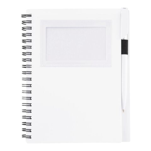 5.5&quot; x 7&quot; Star Spiral Notebook w/Pen White | No Imprint | not available | not available