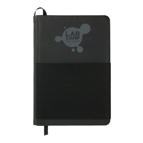 5" x 7" Elastic Phone Pocket Notebook Black | No Imprint | not available | not available
