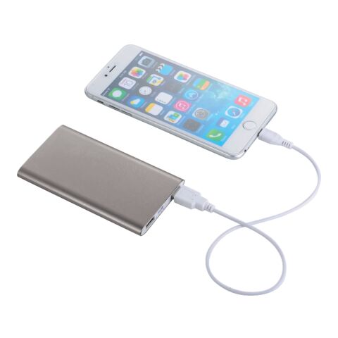 Sleek Aluminum 4000 mAh Power Bank Standard | Gray | No Imprint | not available | not available
