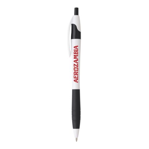 Cougar Rubber Grip Ballpoint Pen White-Black | No Imprint | not available | not available