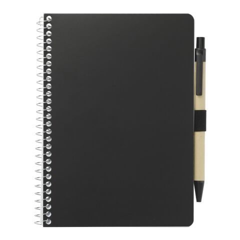 5” x 7” FSC® Mix Spiral Notebook with Pen Black | No Imprint | not available | not available