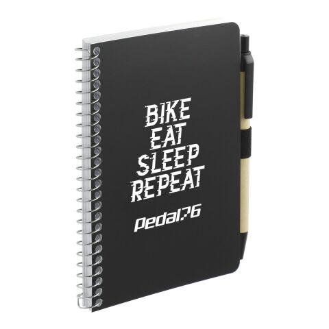 4" x 6" FSC® Mix Pocket Spiral Notebook with Pen Black | No Imprint | not available | not available