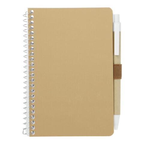 4&quot; x 6&quot; FSC® Mix Pocket Spiral Notebook with Pen Natural | No Imprint | not available | not available