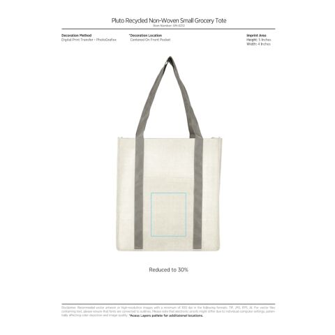 Pluto Recycled Non-Woven Small Grocery Tote Royal Blue | No Imprint | not available | not available