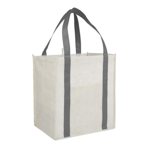 Neptune Recycled Non-Woven Grocery Tote Gray