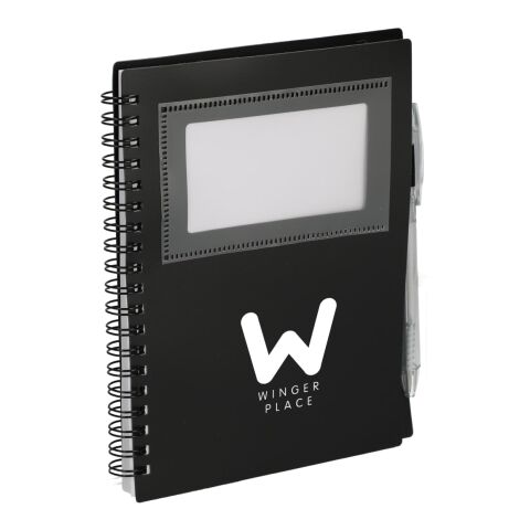 5&quot; x 7&quot; FSC® Recycled Star Spiral Notebook with Pe Black | No Imprint | not available | not available