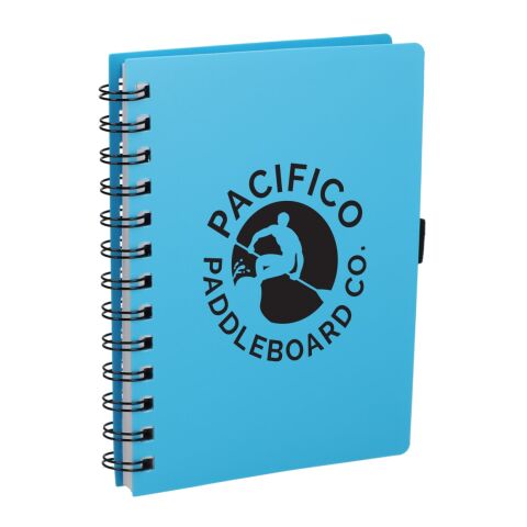 5.5” x 7” FSC® Recycled Coordinator Notebook Transparent Blue | No Imprint | not available | not available