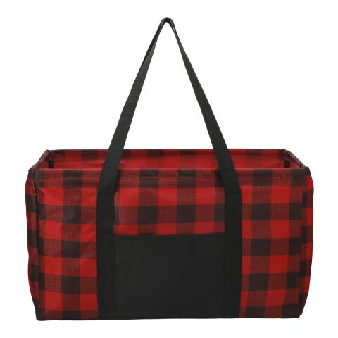 Buffalo Plaid Utility Tote Red-Black | No Imprint | not available | not available