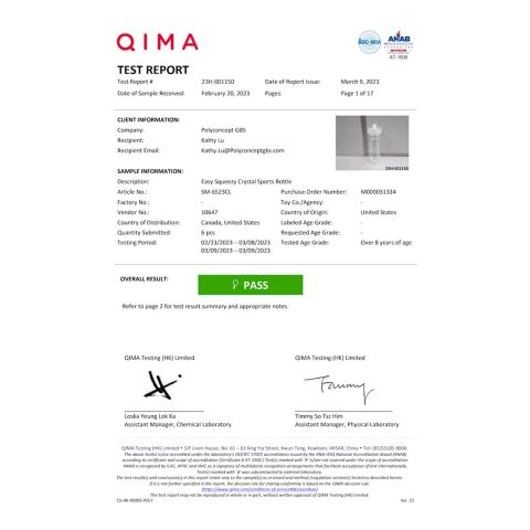 Easy Squeezy Crystal 24oz Sports Bottle Clear | No Imprint | not available | not available