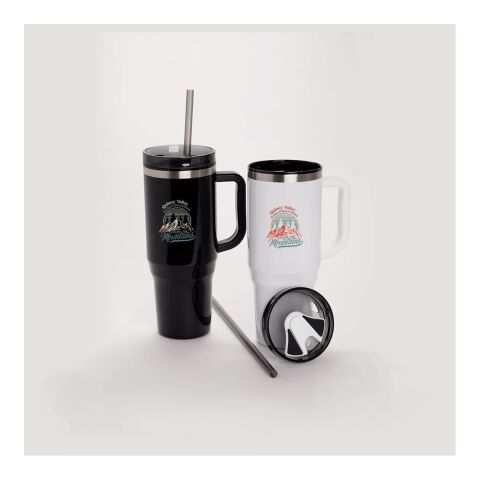 Thor 40oz Eco-Friendly Straw Tumbler Black
