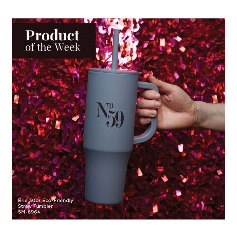 Erie 30oz Eco-Friendly Straw Mug Gray | No Imprint | not available | not available