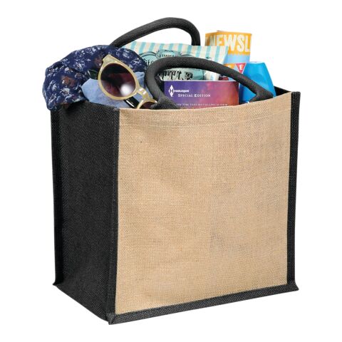 Medium Jute Gift Tote Black | No Imprint | not available | not available