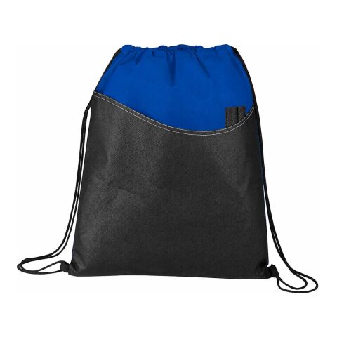 Rivers Non-Woven Drawstring Bag Royal Blue