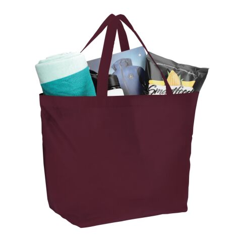 YaYa Budget Non-Woven Shopper Tote Burgundy | No Imprint | not available | not available