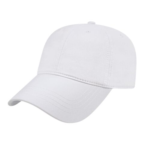Cap America Relaxed Golf Cap White-Black | Embroidery | - Right Side Panel | 2.75 Inches × 2.00 Inches