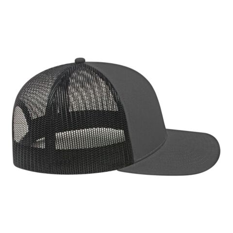 Cap America Poly/Cotton Trucker Mesh Back Cap Dark Blue-Black