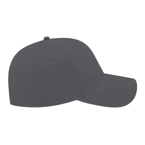 Cap America Lightweight Structured Low Profile Cap Charcoal | Embroidery | - On Strap | 2.50 Inches × 0.38 Inches