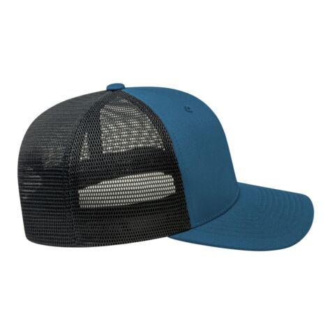 Cap America Premium Trucker Mesh Back Cap Black-Black | No Imprint | not available | not available