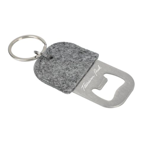 The Goods Recycled Felt Bottle Opener Standard | Gray | No Imprint | not available | not available
