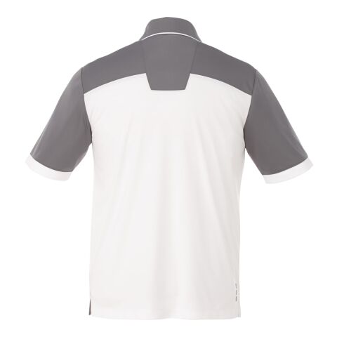 Men&#039;s MACK Short Sleeve Polo Standard | Steel Grey-White | 3XL | No Imprint | not available | not available