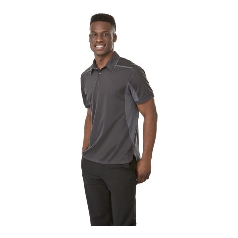 Men&#039;s ROYCE Short Sleeve Polo Standard | Black Smoke-Grey Storm | XL | No Imprint | not available | not available