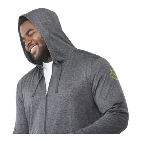Men&#039;s LAVAR Eco Knit Full Zip Hoody Standard | Heather Dark Charcoal | 3XL | No Imprint | not available | not available