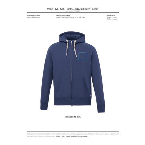 Men&#039;s RIVERSIDE Roots73 FZ Hoody Standard | Black | 4XL | No Imprint | not available | not available