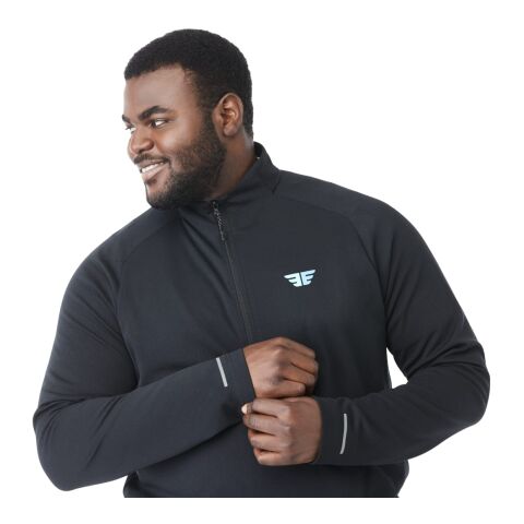 Men&#039;s ASGARD Eco Knit Quarter Zip Standard | Black | L | No Imprint | not available | not available