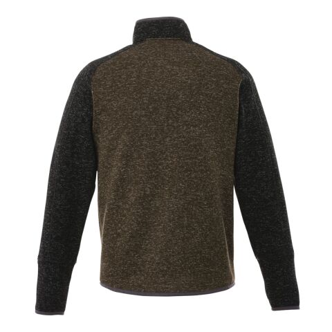Men’s  VORLAGE Half Zip Knit Jacket Standard | Loden-Black Smoke Heather | L | No Imprint | not available | not available