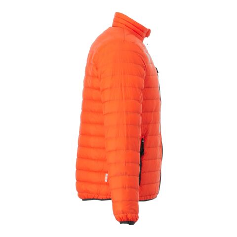 Men&#039;s Whistler Light Down Jacket Standard | Orange | 2XL | Embroidery | BACK, Horizontal, - Centered on Back across Shoulders | 8.00 Inches × 1.00 Inches