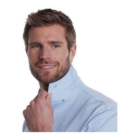 STITCH® Atlantic Stripe Polo Shirt - Men's Blue | M