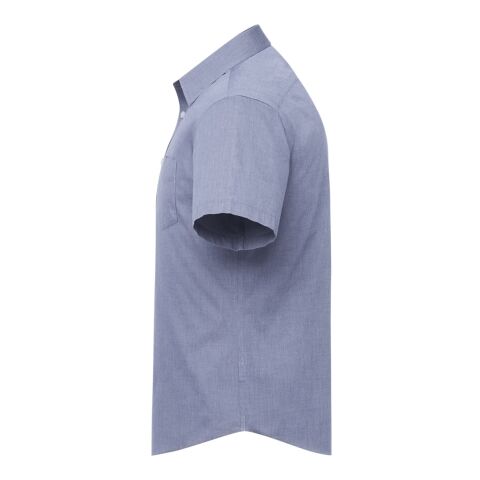 Petrus Wrinkle-Free Short Sleeve Shirt - Men&#039;s Standard | Navy | XL | Embroidery | CHEST, Horizontal, - Centered on Right Chest | 4.00 Inches × 4.00 Inches