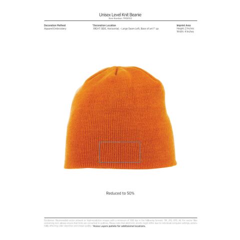 Unisex Level Knit Beanie Standard | Dark Citron Green | OSFA | No Imprint | not available | not available