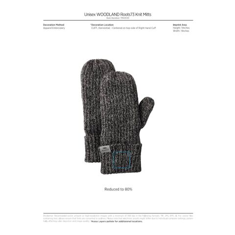 Unisex WOODLAND Roots73 Knit Mitts Standard | Dark Red | S | No Imprint | not available | not available