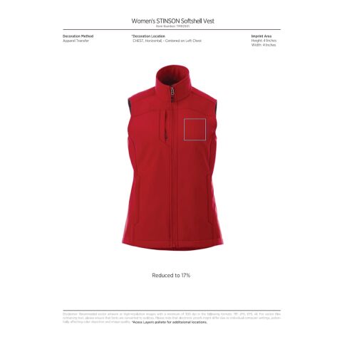 Women&#039;s STINSON Softshell Vest Standard | Navy | M | No Imprint | not available | not available
