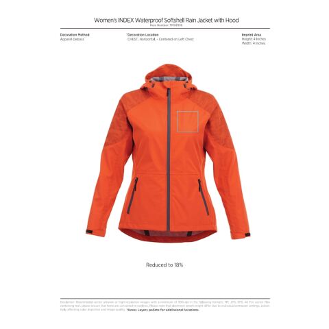 Women&#039;s INDEX Softshell Jacket Standard | Saffron | L | No Imprint | not available | not available