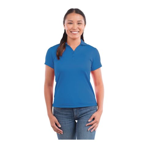 Women's MORENO TEXT MICRO SS POLO Blue | M
