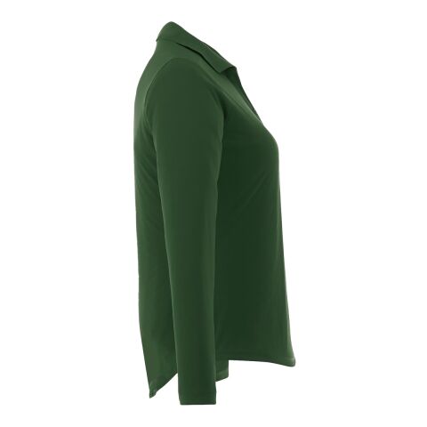 Women's Mori Long Sleeve Polo Forest Green | 3XL