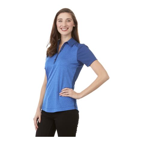 Women&#039;s SAGANO Short Sleeve Polo Standard | Olympic Blue Heather-Blue | M | No Imprint | not available | not available