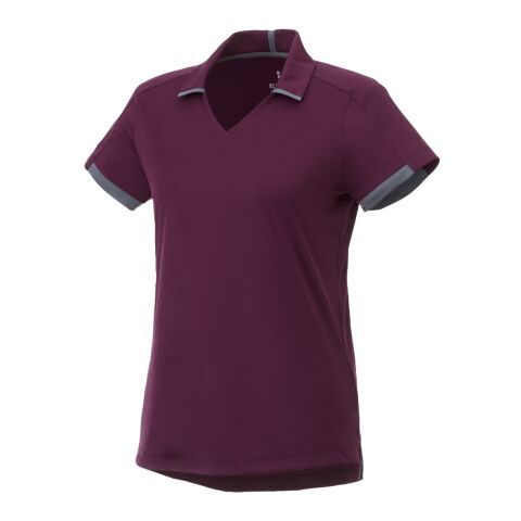 Women&#039;s CERRADO SS Polo Standard | Wine Red-Grey Storm | M | No Imprint | not available | not available